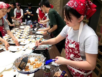 災害食の料理教室の様子