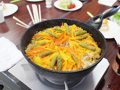 災害食の料理教室の様子 災害食の料理教室の様子