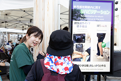 当日は学生が進行を担当 当日は学生が進行を担当