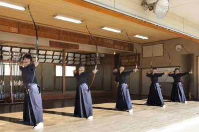 全国大会優勝を果たした弓道部 全国大会優勝を果たした弓道部