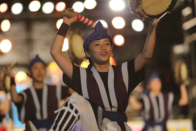 沖大祭で恒例のエイサー