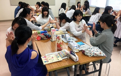 学内での養成講座の様子 学内での養成講座の様子