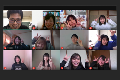 就実短期大学_オンライン会議の様子（１～３月）