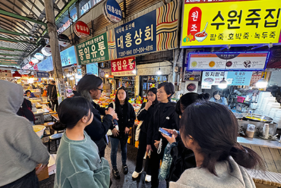 韓国でのフィールドスタディの様子